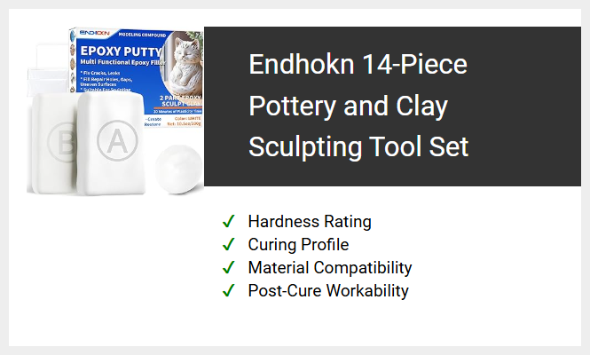 Endhokn 14-Piece Pottery and Clay Sculpting Tool Set