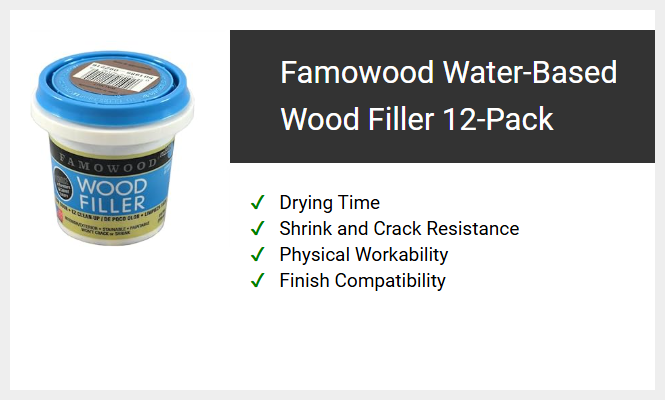 Famowood Water-Based Wood Filler 12-Pack