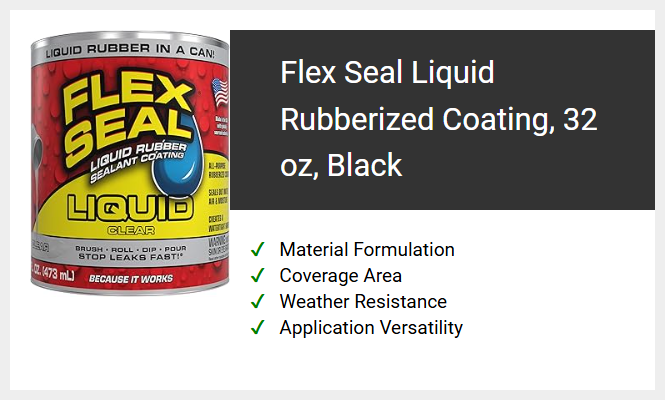 Flex Seal Liquid Rubberized Coating, 32 oz, Black