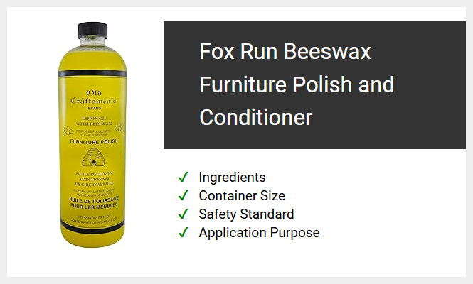 Fox Run Beeswax Furniture Polish and Conditioner