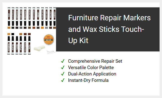 Furniture Repair Markers and Wax Sticks Touch-Up Kit