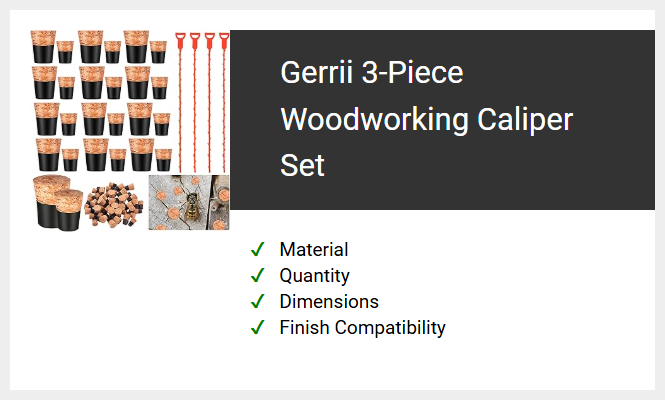 Gerrii 3-Piece Woodworking Caliper Set