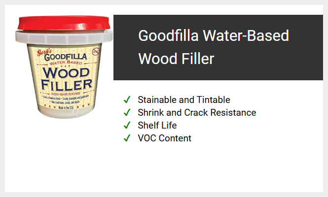 Goodfilla Water-Based Wood Filler