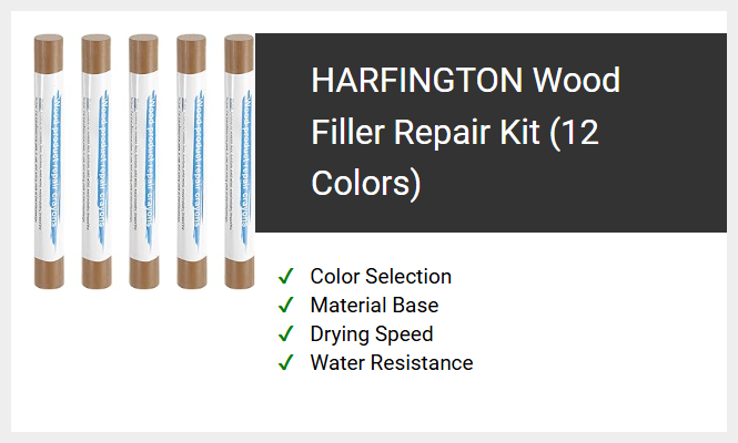 HARFINGTON Wood Filler Repair Kit (12 Colors)