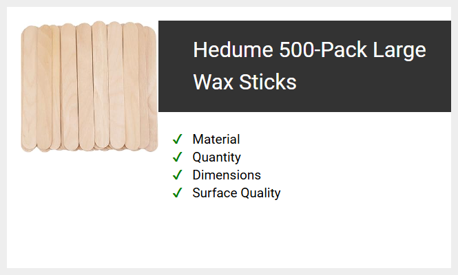 Hedume 500-Pack Large Wax Sticks