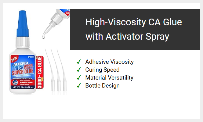 High-Viscosity CA Glue with Activator Spray