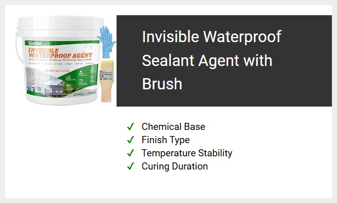 Invisible Waterproof Sealant Agent with Brush