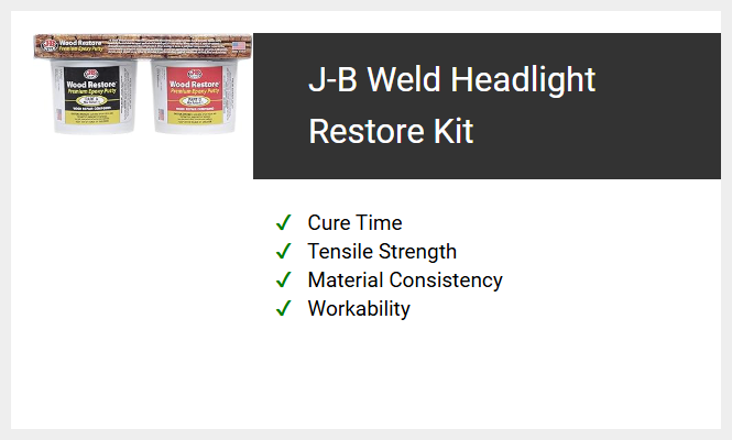 J-B Weld Headlight Restore Kit