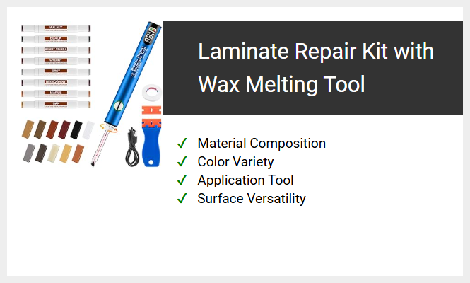 Laminate Repair Kit with Wax Melting Tool