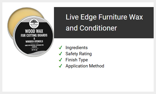 Live Edge Furniture Wax and Conditioner
