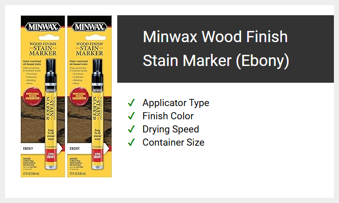 Minwax Wood Finish Stain Marker (Ebony)