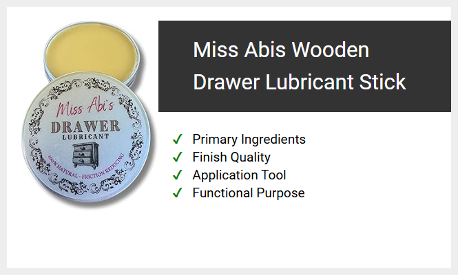 Miss Abis Wooden Drawer Lubricant Stick