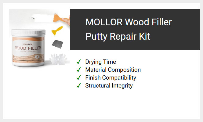 MOLLOR Wood Filler Putty Repair Kit
