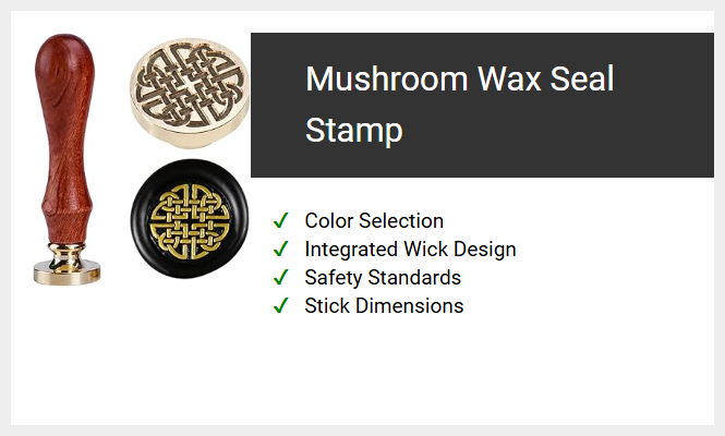 Mushroom Wax Seal Stamp