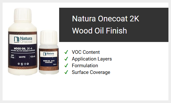 Natura Onecoat 2K Wood Oil Finish