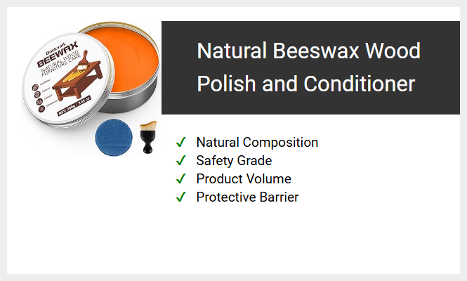 Natural Beeswax Wood Polish and Conditioner