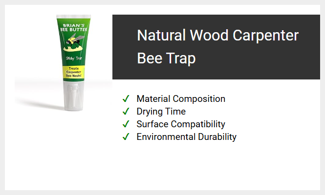 Natural Wood Carpenter Bee Trap