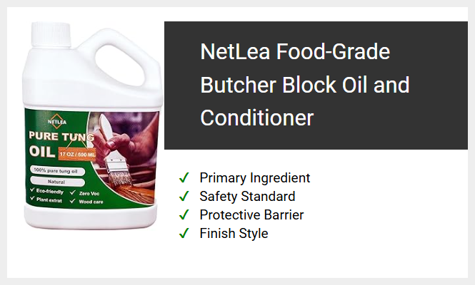 NetLea Food-Grade Butcher Block Oil and Conditioner