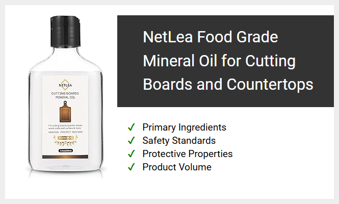 NetLea Food Grade Mineral Oil for Cutting Boards and Countertops