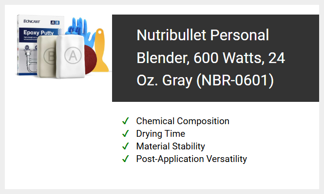 Nutribullet Personal Blender, 600 Watts, 24 Oz. Gray (NBR-0601)