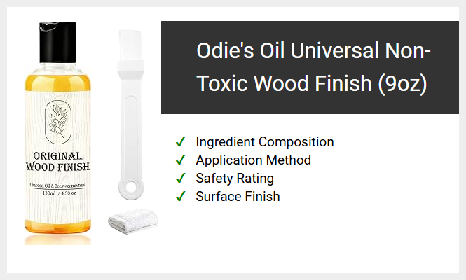 Odie's Oil Universal Non-Toxic Wood Finish (9oz)