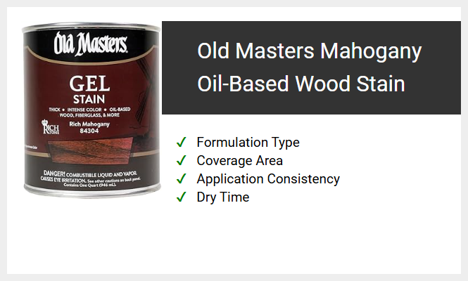 Old Masters Mahogany Oil-Based Wood Stain