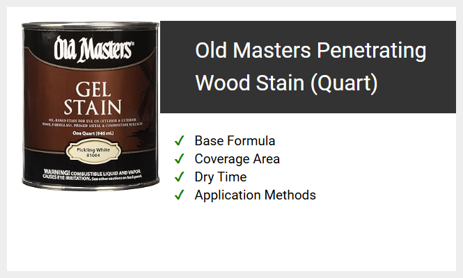 Old Masters Penetrating Wood Stain (Quart)