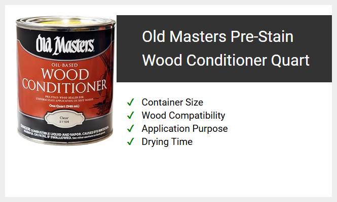 Old Masters Pre-Stain Wood Conditioner Quart