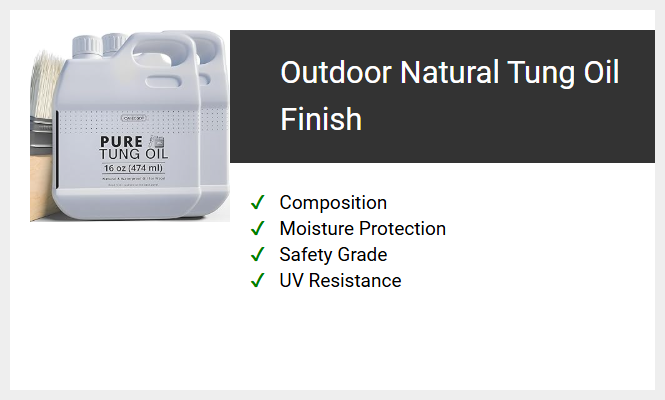Outdoor Natural Tung Oil Finish