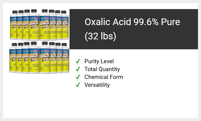 Oxalic Acid 99.6% Pure (32 lbs)