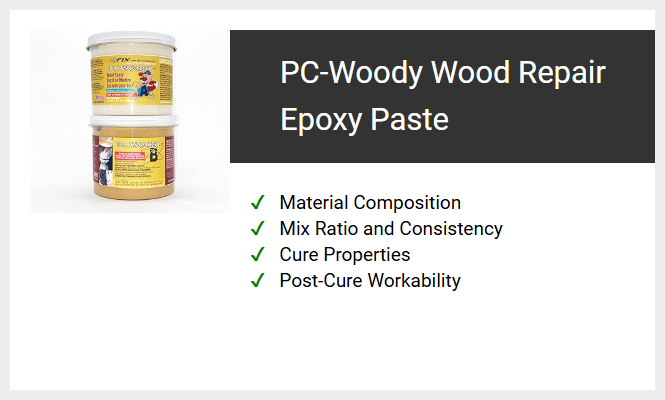 PC-Woody Wood Repair Epoxy Paste