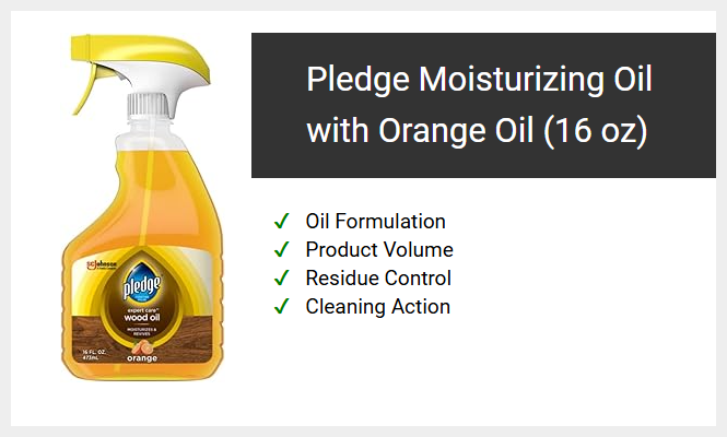 Pledge Moisturizing Oil with Orange Oil (16 oz)