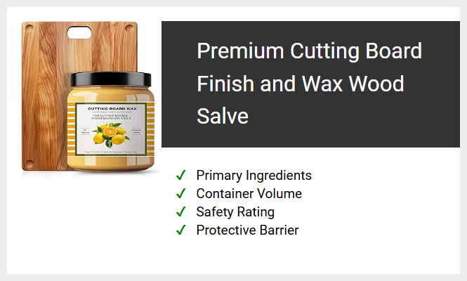 Premium Cutting Board Finish and Wax Wood Salve