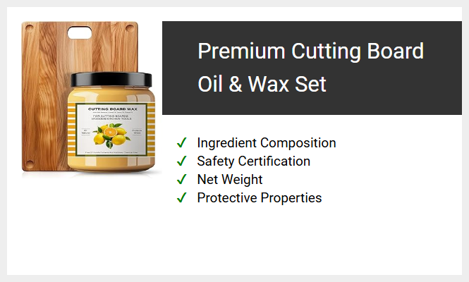 Premium Cutting Board Oil & Wax Set