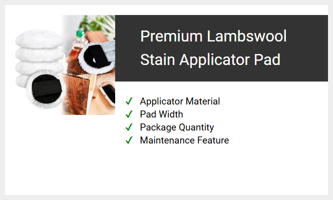 Premium Lambswool Stain Applicator Pad