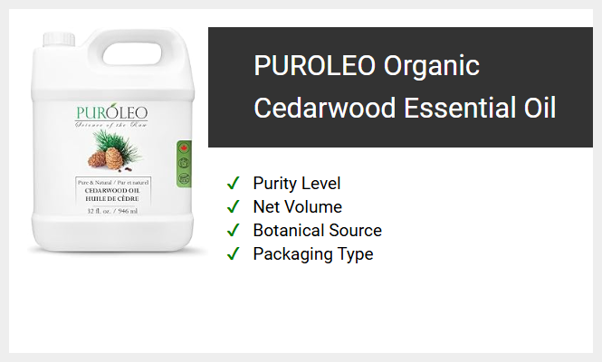 PUROLEO Organic Cedarwood Essential Oil
