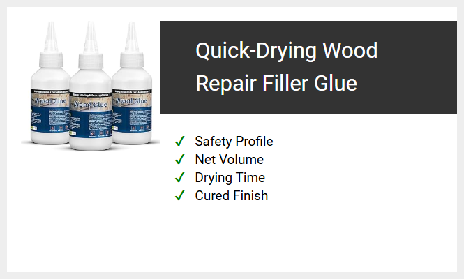 Quick-Drying Wood Repair Filler Glue