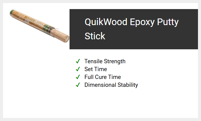 QuikWood Epoxy Putty Stick