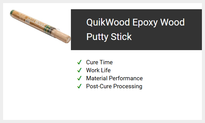 QuikWood Epoxy Wood Putty Stick