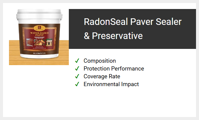 RadonSeal Paver Sealer & Preservative