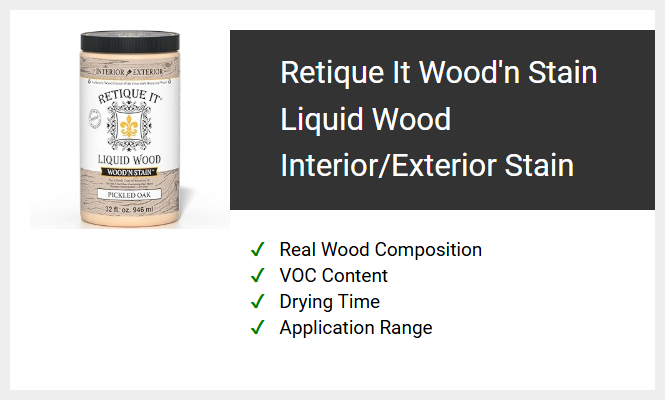 Retique It Wood'n Stain Liquid Wood Interior/Exterior Stain