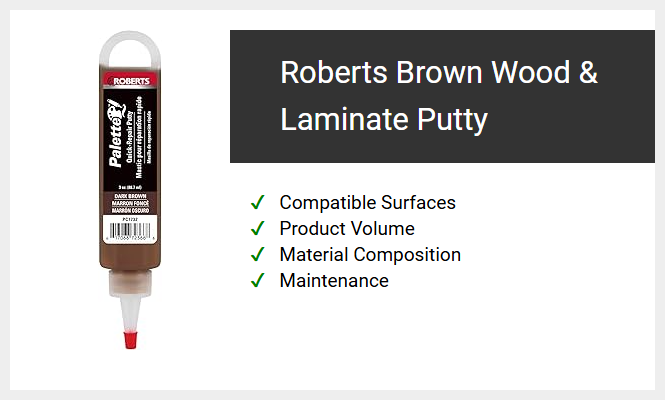 Roberts Brown Wood and Laminate Putty
