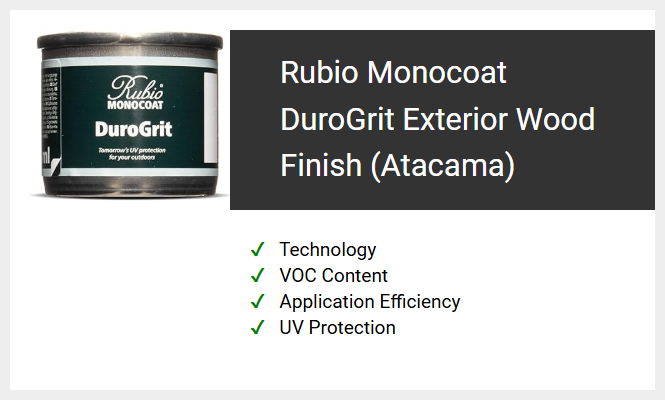 Rubio Monocoat DuroGrit Exterior Wood Finish (Atacama)