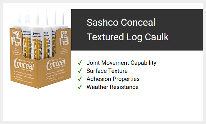 Sashco Conceal Textured Log Caulk