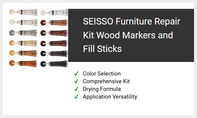 SEISSO Furniture Repair Kit Wood Markers and Fill Sticks