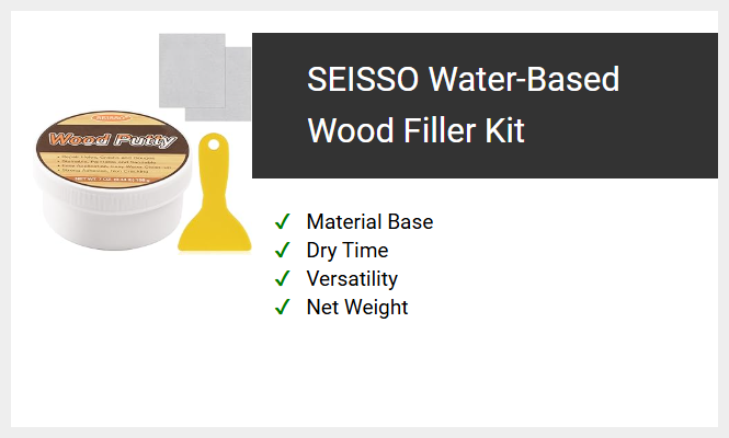 SEISSO Water-Based Wood Filler Kit