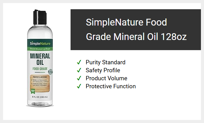 SimpleNature Food Grade Mineral Oil 128oz
