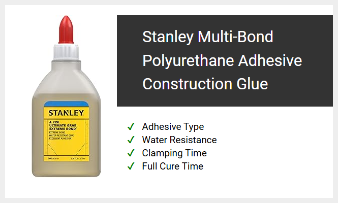 Stanley Multi-Bond Polyurethane Adhesive Construction Glue