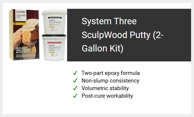 System Three SculpWood Putty (2-Gallon Kit)