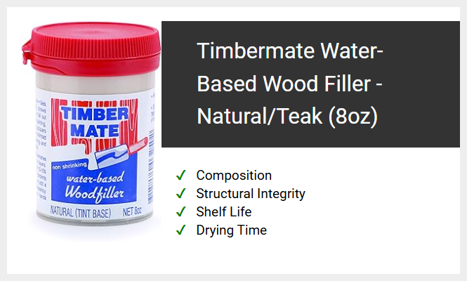 Timbermate Water-Based Wood Filler - Natural/Teak (8oz)